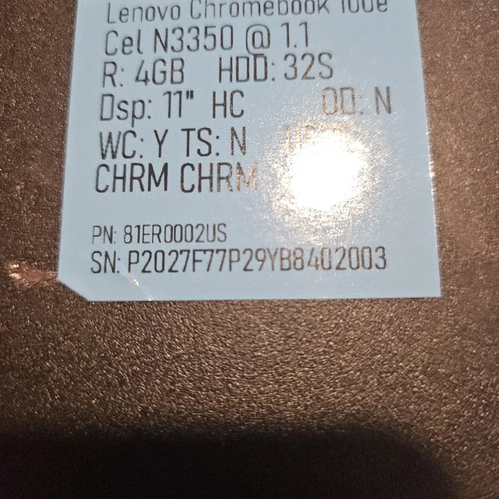 Chromebook Black Laptop